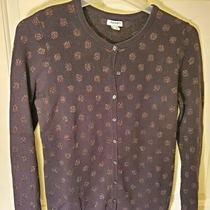 Old Navy Cardigan (Black & Rose Gold)